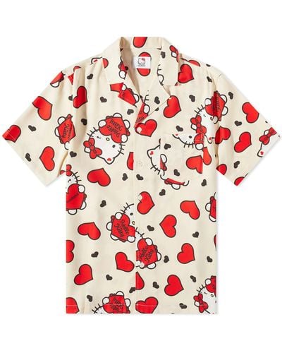 Soulland X Hello Kitty Orson Heart Vacation Shirt - Red