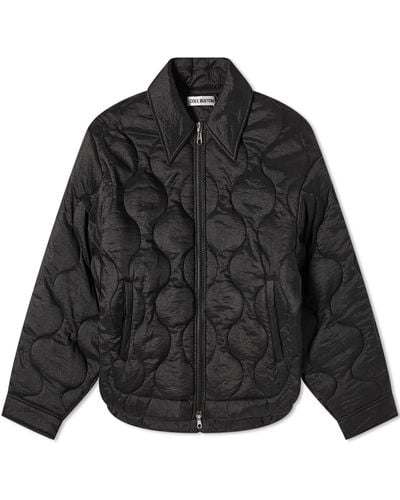 Cole Buxton Quilted Ripstop Overshirt - Black