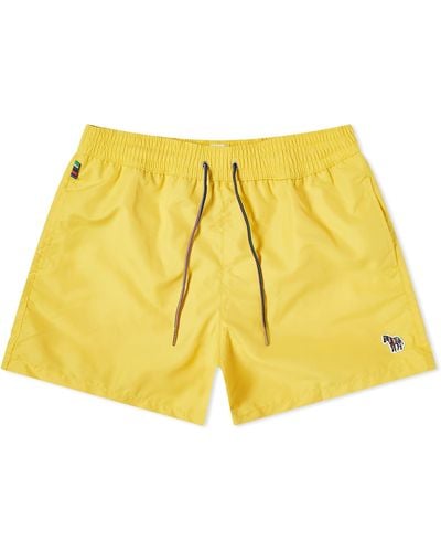 Paul Smith Zebra Swim Shorts - Yellow