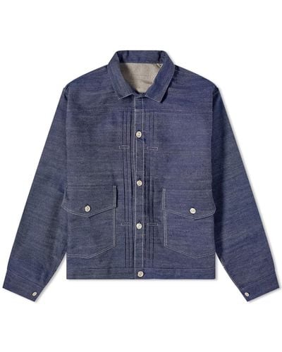 Levi's Levis Vintage Clothing 1879 Pleated Jacket - Blue
