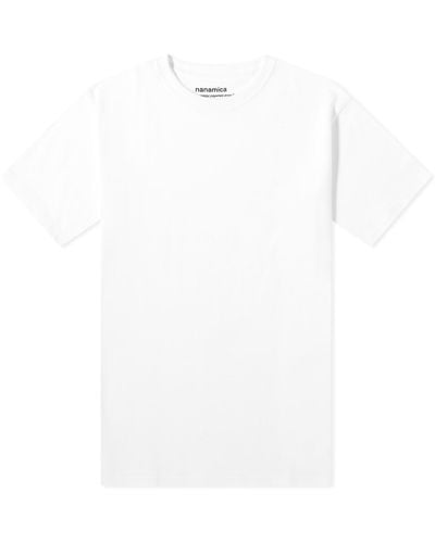 Nanamica Loopwheel Coolmax Jersey T-Shirt - White