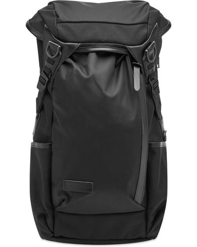 master-piece Potential Leather Trim Backpack - Black