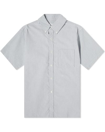 Nanamica Short Sleeve Button Down Wind Shirt - Blue