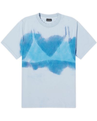 BOTTER Sunbleached Hand Painted T-Shirt - Blue