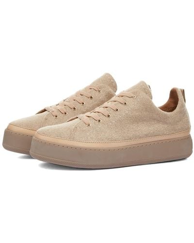 Max Mara Tunny Cashmere Court Trainers - Natural
