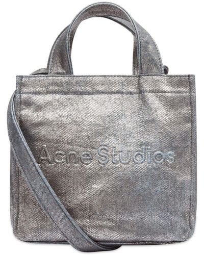 Acne Studios Small Logo Tote Bag - Grey