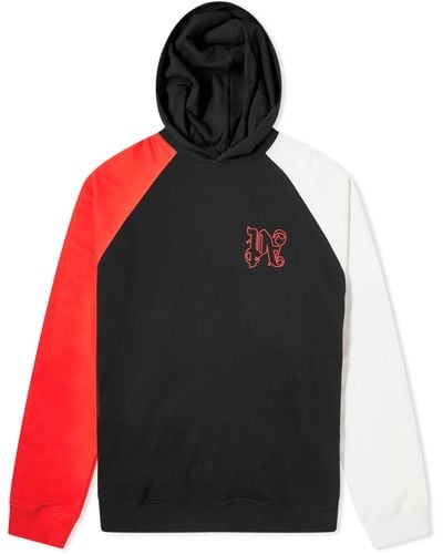 Palm Angels Racing Popover Hoodie - Red