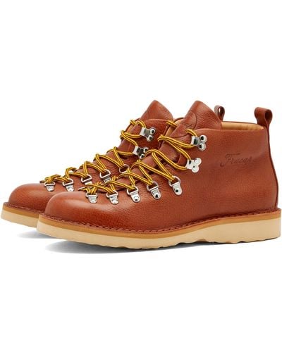 Fracap M120 Natural Vibram Sole Scarponcino Boot - Red