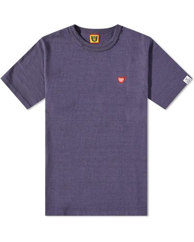 Human Made Heart Badge Slub T-Shirt - Purple