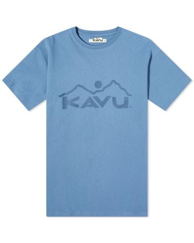 Kavu Vintage Logo T-Shirt - Blue