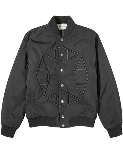1017 ALYX 9SM Nylon Logo Varsity Jacket - Black