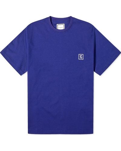 WOOYOUNGMI Back Logo T-Shirt - Blue