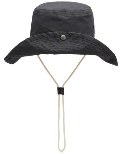 Jil Sander Plus Button Front Hat - Black