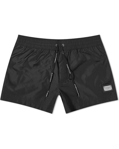 Dolce & Gabbana Logo Swim Shorts - Black