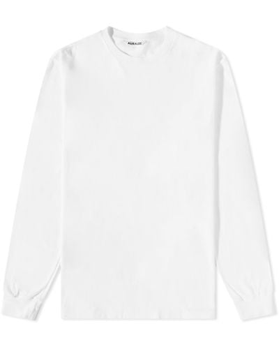 AURALEE Long Sleeve Seamless T-Shirt - White