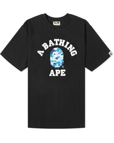 A Bathing Ape Graffiti Character University T-Shirt - Black