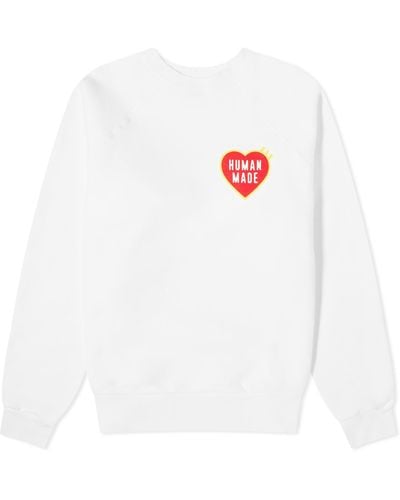 Human Made Heart Logo Sweatshirt - White
