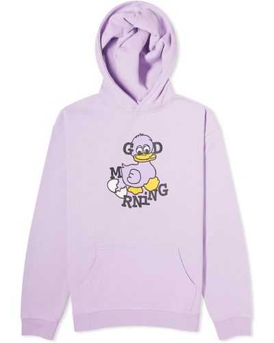 Good Morning Tapes Duck Hoody - Purple