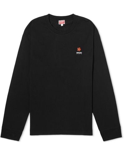 KENZO Boke Flower Long Sleeve T-Shirt - Black