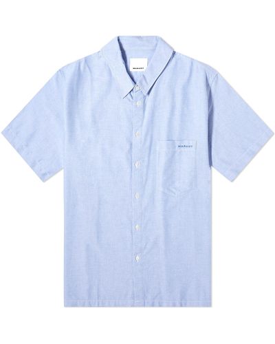 Isabel Marant Iggy Short Sleeve Shirt - Blue