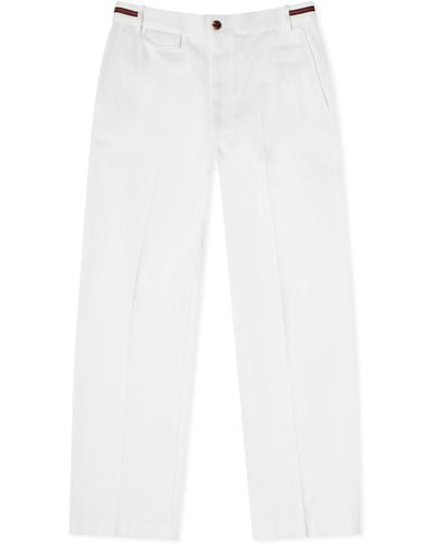 Gucci Cotton Trousers - White