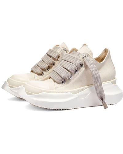 Rick Owens Drkshdw Abstract Low Trainers - Natural