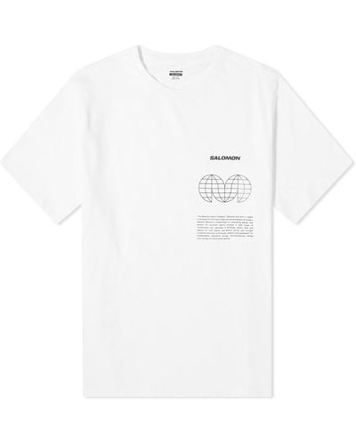 Salomon Globe Graphic Ss T-Shirt - White