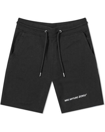 MKI Miyuki-Zoku Staple Sweat Shorts - Black