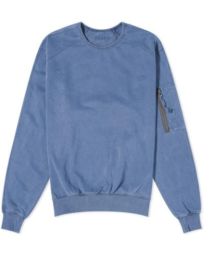 FRIZMWORKS Pigment Dyed Mil Sweatshirt - Blue