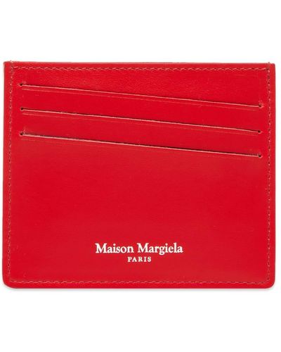 Maison Margiela Rubberised Card Holder - Red