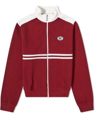 Sporty & Rich X Lacoste Pique Track Jacket - Red