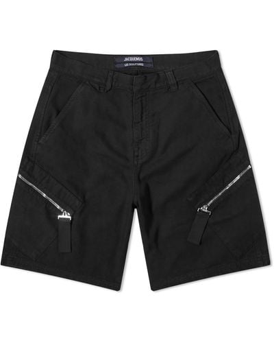 Jacquemus Marrone Cargo Shorts - Black