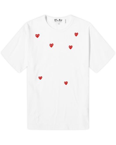 COMME DES GARÇONS PLAY Many Heart T-Shirt - White