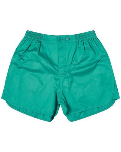 Hay Outline Pyjama Shorts - Green