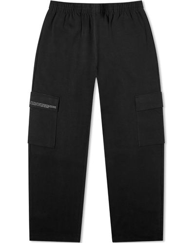 PANGAIA Double Jersey Cargo Pant - Black
