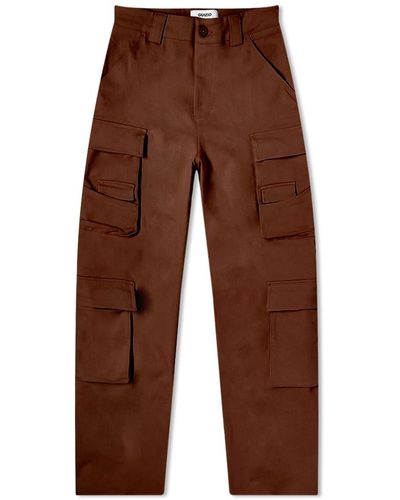 Brown Danielle Guizio Pants, Slacks and Chinos for Women | Lyst