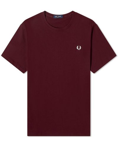 Fred Perry Logo T-Shirt - Red
