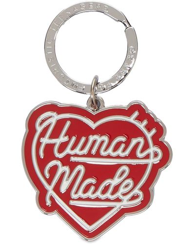 Human Made Heart Keyring - Red
