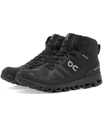 On Shoes Cloudrock Waterproof Sneakers - Black