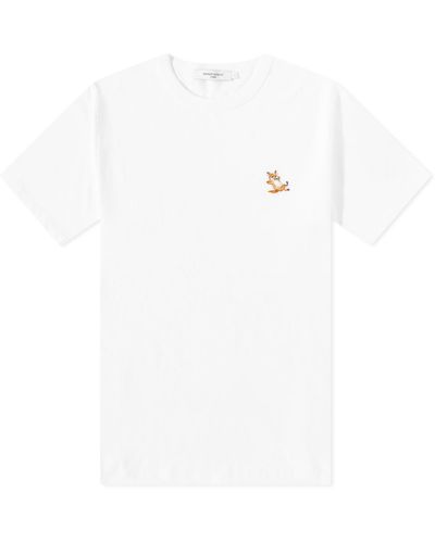Maison Kitsuné Chillax Fox Patch Classic T-Shirt - White