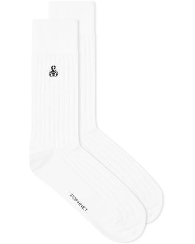 Sophnet Scorpion Socks - White