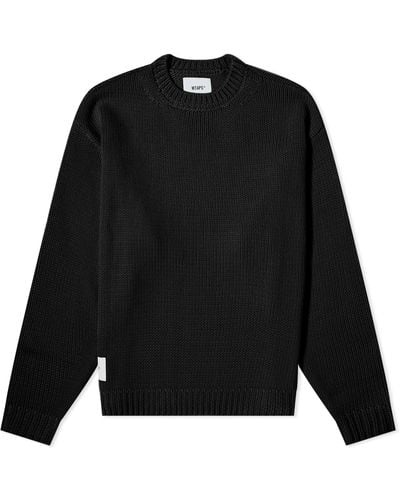 WTAPS 04 Waffle Knit Sweater - Black