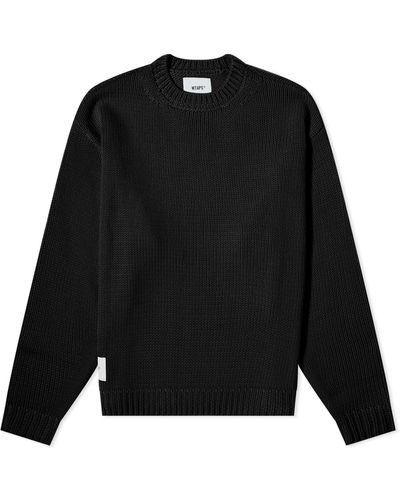 WTAPS 04 Waffle Knit Jumper - Black