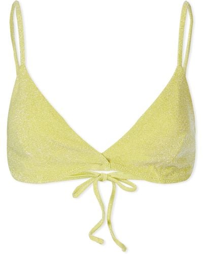 Samsøe & Samsøe Alyssa Glitter Bikini Top - Yellow