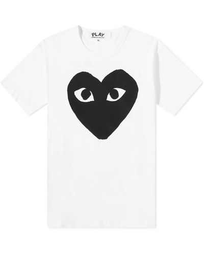 COMME DES GARÇONS PLAY Heart Logo T-Shirt - White