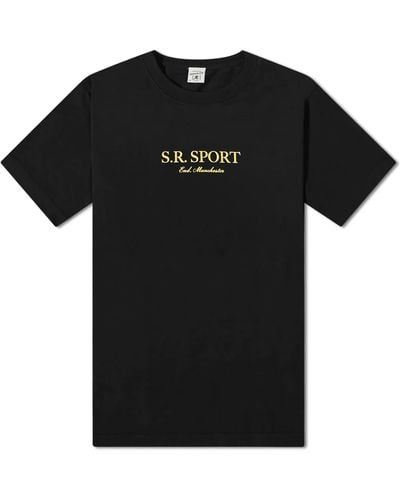 Sporty & Rich End. X Manchester T-Shirt - Black