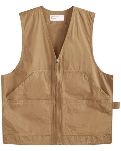 Universal Works Painters Gilet - Natural