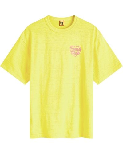 Human Made Coloured Small Heart T-Shirt - Yellow