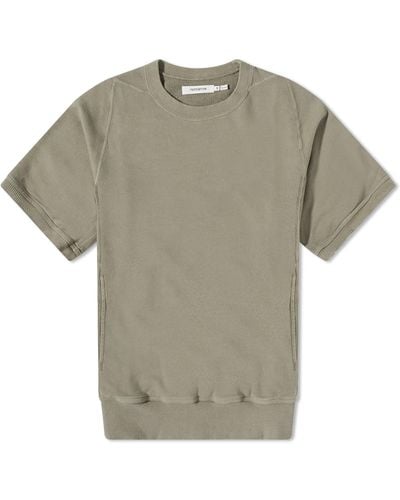 Nonnative Dweller Overdyed Short Sleeve Sweatshirt - Grey