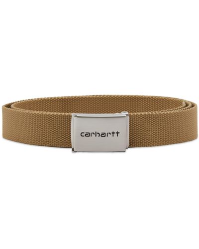 Carhartt Chrome Clip Belt - Brown